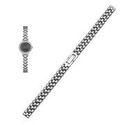 JUANZD Banda de reloj de acero inoxidable 6 mm 8 mm 10 mm plateado correa de reemplazo de reemplazo dorado compatible con el tamaño de la moda de la dama de la dama.(Silver,8mm)