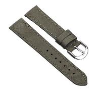 JUANZD Banda de reloj de cuero de lienzo de la OTAN Strap Nylon 18 mm 20 mm 22 mm 24 mm de 24 mm Black Blue Green Women Fashion Band Band(Groen,24mm)