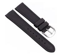 JUANZD Banda de reloj de cuero de lienzo de la OTAN Strap Nylon 18 mm 20 mm 22 mm 24 mm de 24 mm Black Blue Green Women Fashion Band Band(Schwarz,20mm)
