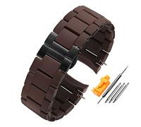 JUANZD Banda de reloj de goma Pulsera de pulsera de silicona Pulsera de oro rosa Hebilla compatible con Armani AR5905 AR5906 AR5919 AR5920 20 2 Correa de banda de reloj de 3mm(17,20mm)