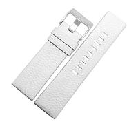 JUANZD Banda de reloj de la correa de cuero 22 24 26 27 28 30 mm 32 mm Litchi Grain compatible con banda de reloj diesel DZ7313 DZ4386 DZ1405 Mira la pulsera(15,30mm)
