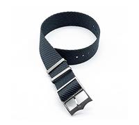 JUANZD Banda de reloj de rayas de nylon tejido de una sola pasada ajustable 20 mm 22 mm de plata/hebilla de cobre compatible con Tudor Bahía negra Correa de la OTAN(Grijs,22mm)
