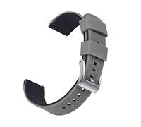 JUANZD Banda de reloj de silicona 20 mm 22 mm Relojes rápidos Relojes de goma correa for hombres Mujeres a prueba de agua Reemplazo de reloj(Gray Black 1,22mm)