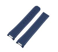 JUANZD Banda de reloj de silicona de goma de 20 mm compatible con Omega Strap Seamaster 300 AT150 Pulseras de banda de hebilla de acero Aqua Terra Ultra Light 8900(5,20MM_3)
