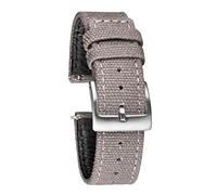 JUANZD Bandas de reloj de lienzo de liberación rápida de dos piezas Correas de reloj de tela Hebilla de servicio pesado 18 mm 20 mm 22 mm(Grijs,20mm)