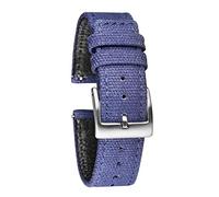 JUANZD Bandas de reloj de lienzo de liberación rápida de dos piezas Correas de reloj de tela Hebilla de servicio pesado 18 mm 20 mm 22 mm(Blue,18mm)