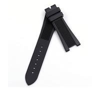 JUANZD Bandas Duraderas De Goma De Silicona De 25 Mm Compatibles Con Patek PP 5711 / 5712G Mira La Pulsera De Muñeca De Cinta Con Agua Gris Strep Gris(Schwarz)