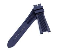 JUANZD Bandas Duraderas De Goma De Silicona De 25 Mm Compatibles Con Patek PP 5711 / 5712G Mira La Pulsera De Muñeca De Cinta Con Agua Gris Strep Gris(BLUE)