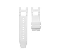 JUANZD Black Blue Brown 28 mm Silicona Reloj Correa compatible con Invicta Subaqua Noma III 5 Cinturón de pulsera de banda de reloj de 0 mm cómodo e impermeable(White)