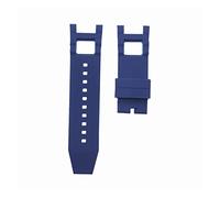 JUANZD Black Blue Brown 28 mm Silicona Reloj Correa compatible con Invicta Subaqua Noma III 5 Cinturón de pulsera de banda de reloj de 0 mm cómodo e impermeable(Blue)