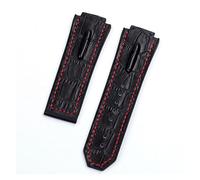 JUANZD Black Brown Green Black 29 mm con banda de vigilancia de banda de silicona compatible con correa de Hublot compatible con King Power Series CENTRO Logotipo en la herramienta(Watch strap 5,29MM_