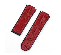 JUANZD Black Brown Green Black 29 mm con banda de vigilancia de banda de silicona compatible con correa de Hublot compatible con King Power Series CENTRO Logotipo en la herramienta(3,29MM_4)