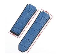 JUANZD Black Brown Green Black 29 mm con banda de vigilancia de banda de silicona compatible con correa de Hublot compatible con King Power Series CENTRO Logotipo en la herramienta(Watch strap 4,29MM_