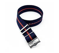 JUANZD Botones de bronce de nylon Bandas de relojes compatibles con correas de reloj Tudor Correa de pulsera de anillo móvil 20 mm 22 mm(Coal Black,20mm)