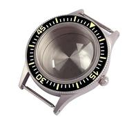 JUANZD Caja de reloj de buceo Vintage de bronce macizo, 50 brazas, 200M, compatible con NH35 NH36 PT5000, cristal de zafiro abovedado, marca Lume, inserto de cerámica(Steel case A,Eta2824 pt5000)