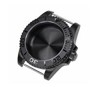 JUANZD Caja de reloj estilo diseño de yate negro con cristal de zafiro resistente al agua for caja de reloj de movimiento mecánico automático NH35 Nh36(2)