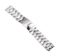 JUANZD Classical 17 * 19 Mm 20 * 22 Mm De Banda De Reloj De Acero Inoxidable Sólido Compatible Con Reloj De Muestra Bnad Strap Mujeres Pulseras De Muñeca Silver Stock Logo(17mm)