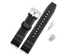 JUANZD Compatible con 5468 EDIFICE EFR-303/304 EFR-516PB EFR-516 pulsera de goma de silicona correa de reloj de resina correa de reloj impermeable de 22mm(J)