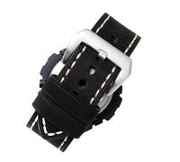 JUANZD Compatible con G-SHOCK GST-B100 / W300/400 S110/S120/ W130L Correa de reloj de cuero Puerto cóncavo Reloj for hombre Correa de línea manual Correa 26 mm(3)