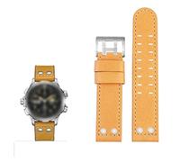 JUANZD Compatible con Khaki Aviation Watch H77616533 H77616533 Correa de reloj de cuero Jazz Field for hombre, estilo 20 22(Khaki silver,22mm)