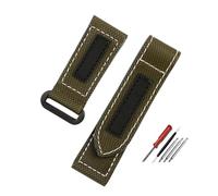 JUANZD Compatible con Lumino PAM01118/PAM01661/PAM441 correa de reloj adhesiva de fibra de carbono a cuadros de nailon esfera grande accesorios de pulsera for hombre(Army Green black,26mm)