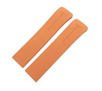 JUANZD Compatible con T-TOUCH T013 T047 21 mm Correa de reloj de goma de silicona suave Correa deportiva negra naranja resistente al agua T091 T013420A Herramientas(Orange silver,21mm T013)