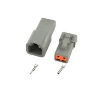 JUANZD Conector automotriz DTP04-2P DTP06-2S de 2 pines, serie DTP, receptáculo macho hembra de 2 vías, 2 pines(Female and male,5 SETS_2P)