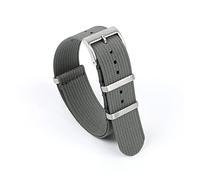JUANZD Correa acanalada Nato, correa de nailon for reloj, correa de reloj de tela balística trenzada de 20mm y 22mm, accesorios for reloj(Grijs,22mm)