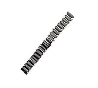 JUANZD Correa de 22mm Compatible con Galaxy Watch 3 45mm Galaxy Watch 46mm Gear S3 Frontier Gt 2e Correa de cerámica de acero inoxidable(Silver black,Galaxy watch 3 45mm)