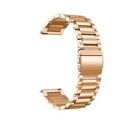 JUANZD Correa de acero inoxidable de 20 mm, 22 mm, compatible con Galaxy Watch 4 Classic, 42 mm, 46 mm, Watch4, 44 mm, 40 mm, correa de metal, Watch3, pulsera de 45 mm(3 Rose gold,22mm)