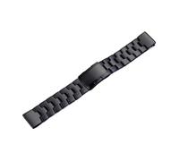 JUANZD Correa de acero inoxidable de aleación de titanio de liberación rápida compatible con correas de reloj Fenix 7 7X Fenix6 6X Pro 5 5x Plus Epix Enduro(Schwarz,22mm)