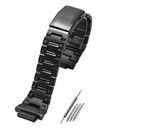 JUANZD Correa de acero inoxidable V4.0 compatible con G-shock GW-M5610 DW5600 G-5600 Correa y caja de reloj Bisel de acero macizo(Black strap,5600 series)