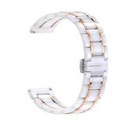 JUANZD Correa de cerámica de 20 mm, 22 mm, 24 mm, compatible con Galaxy 3 Active, reloj de 46 mm 42, compatible con Pace/Stratos 2 /Bip, correa de lujo de cerámica inteligente(5,20mm)