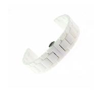 JUANZD Correa De Cerámica Pulsera De Cadena De 20 22 Mm Compatible con Amazfi- Samsun- Gear S3 S2 Correa Galaxy Watch 46 42 45 Mm Correa De Reloj Deportivo(White,17mm)