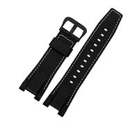 JUANZD Correa de cuero compatible con GST-S100g / S110 / S130l / W100G / W110 / 210B / 400G / 410 / B100 / W300 Accesorios de pulsera 26x14 mm(14,26x14 Black Buckle)