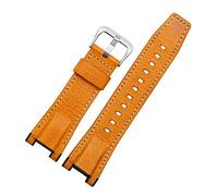 JUANZD Correa de cuero compatible con GST-S100g / S110 / S130l / W100G / W110 / 210B / 400G / 410 / B100 / W300 Accesorios de pulsera 26x14 mm(4,26x14 Black Buckle)