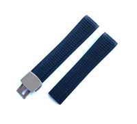 JUANZD Correa de goma de silicona azul marrón negro de 21 mm de reloj compatible con la correa de reloj con PÁGINAS Patada Aquanaut 5167R-001 / 5167A-001 Mira la brazalete de la banda(23)