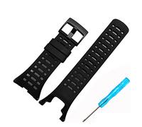 JUANZD Correa de goma negra especial Compatible con AMBIT serie 1/2/3 correa de silicona accesorios de reloj for hombre pulsera(A black-black)