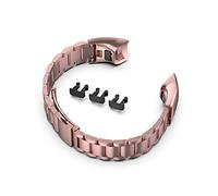 JUANZD Correa de lujo compatible con Honor Band 4 bandas Correa reloj pulsera compatible con Honor Band 5 correas de acero inoxidable Accesorios for cinturón CRS-B19/B19S(Rose Pink)