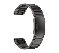 JUANZD Correa de metal de titanio QuickFit negra de 22 y 26 mm compatible con pulseras Fenix 7 7X 6 6X 5 5X Plus/Epix Gen 2/Quatix/Tactix(For TACTIX DELTA)