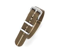 JUANZD Correa de Nylon OTAN 20 mm 22 mm Stripe Watchband Reloj Watch Accesorios de pulsera de la pulsera Compatibles con Tudor OTAN Start Strap(Olive khaki 1,22mm)