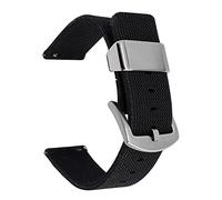 JUANZD Correa de nylon tejida 18 mm 20 mm 22 mm de 24 mm de lona deportiva Sport Band Smart Strap Store Releing Band Band Accesorios(Black,20MM_15)