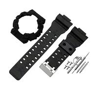 JUANZD Correa de reloj compatible con reemplazo modificado compatible con el kit de correa de caja G-shock GA110 GD100 GAX100 Accesorios de correa de reloj con herramientas(Army black-1)