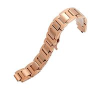 JUANZD Correa de reloj de acero inoxidable Compatible con la serie Ballon Bleu 20 * 12mm 18 * 11mm 14 * 8mm W6920046 correas pulsera for hombres y mujeres(Rose gold,20-12mm)