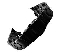 JUANZD Correa de reloj de acero inoxidable compatible con Seiko SKX-007 009 175 173 Correa de reloj SARB017 Cinturón compatible con accesorios de la cadena de relojes Rolex Jubilee(Driver-Black,22mm)