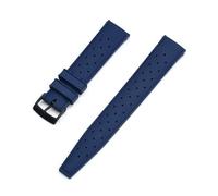 JUANZD -Correa de reloj de caucho con flúor de grado 20 mm 22 mm compatible con SRP777J1 nueva pulsera de reloj con barra de resorte de liberación rápida(Blue black,22mm)