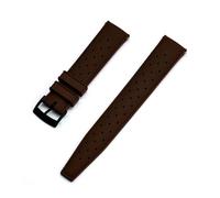JUANZD -Correa de reloj de caucho con flúor de grado 20 mm 22 mm compatible con SRP777J1 nueva pulsera de reloj con barra de resorte de liberación rápida(Brown black,20mm)