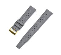 JUANZD -Correa de reloj de caucho con flúor de grado 20 mm 22 mm compatible con SRP777J1 nueva pulsera de reloj con barra de resorte de liberación rápida(Grey gold,22mm)
