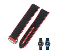 JUANZD Correa de reloj de cuero, caucho y silicona de 22 mm, 21 mm, 20 mm y 19 mm, compatible con correa de nailon L3 Conquest GT2.(15,20MM_3)