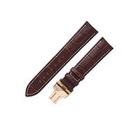 JUANZD Correa de reloj de cuero Compatible con DW 14/16/18/19/20/21/22mm correa de reloj for mujeres y hombres accesorios de pulsera(Black white-Gold,18mm)